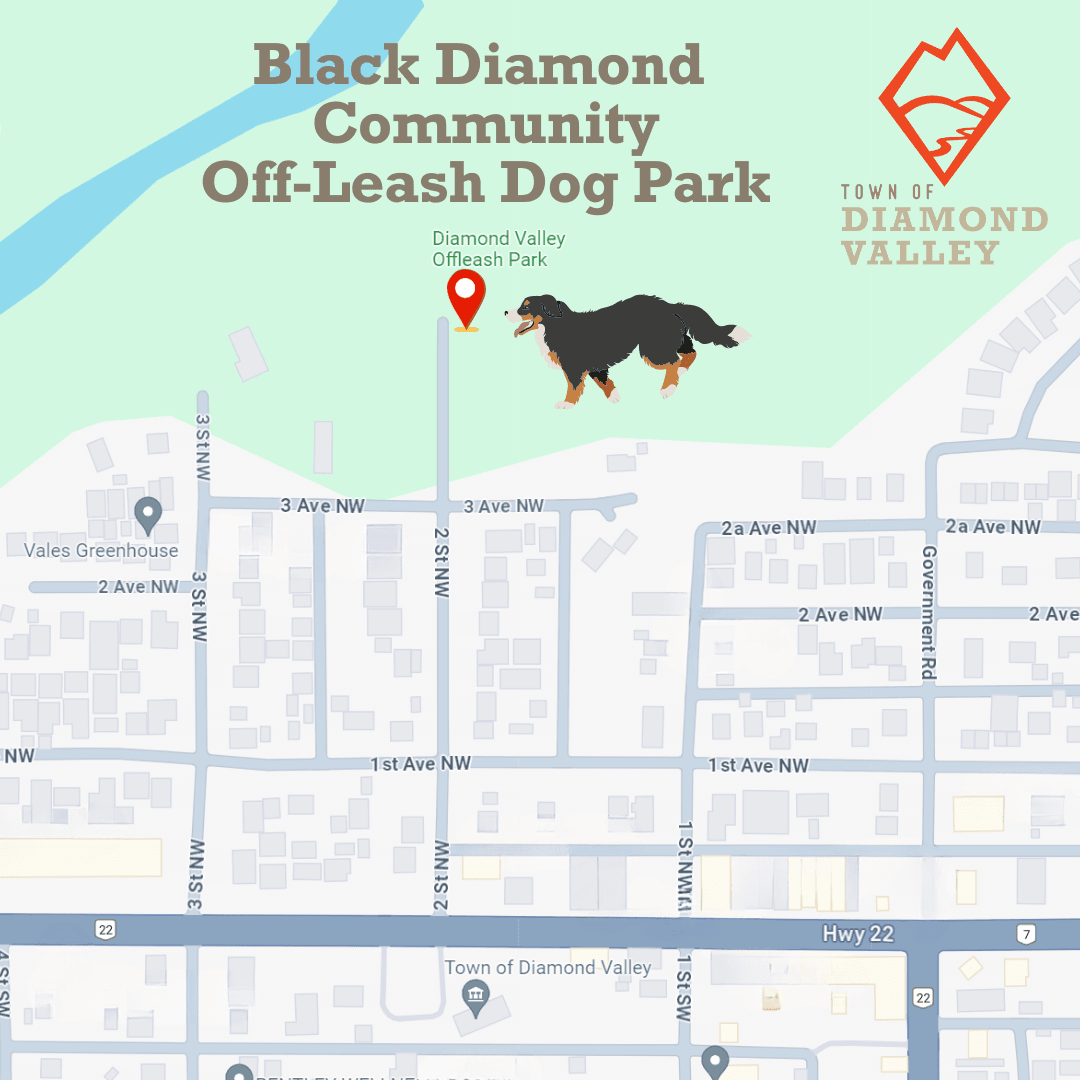 Black Diamond Community Dog Park Map