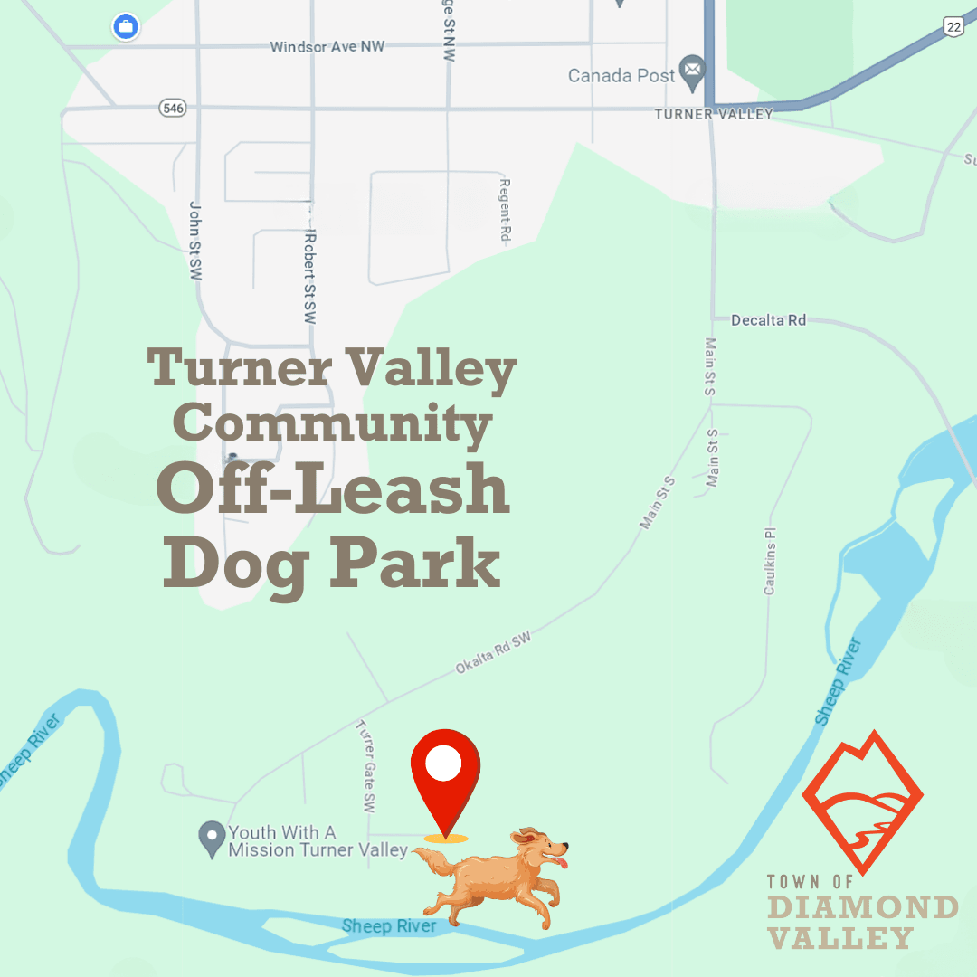 Turner Valley Community Dog Park Map